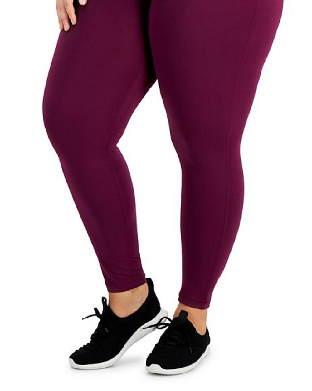 ID Ideology Women's Plus Maternity Ankle Leggings Purple Size 2X