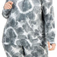 ID Ideology Women's Tie Dyed Hoodie Gray Size 1X