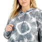 ID Ideology Women's Plus Tie Dyed Hoodie Gray Size 3X