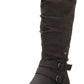 Sun + Stone Women's Brinley Strapped Lug-Sole Boots Gray Size 8 M