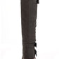 Sun + Stone Women's Brinley Strapped Lug Sole Boots Gray Size 9 M