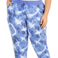 Ideology Women's Plus Tie Dyed Jogger Pants Blue Size 2X