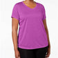 Ideology Women's Plus Rapidry V Neck Performance T-Shirt Purple Size 1X
