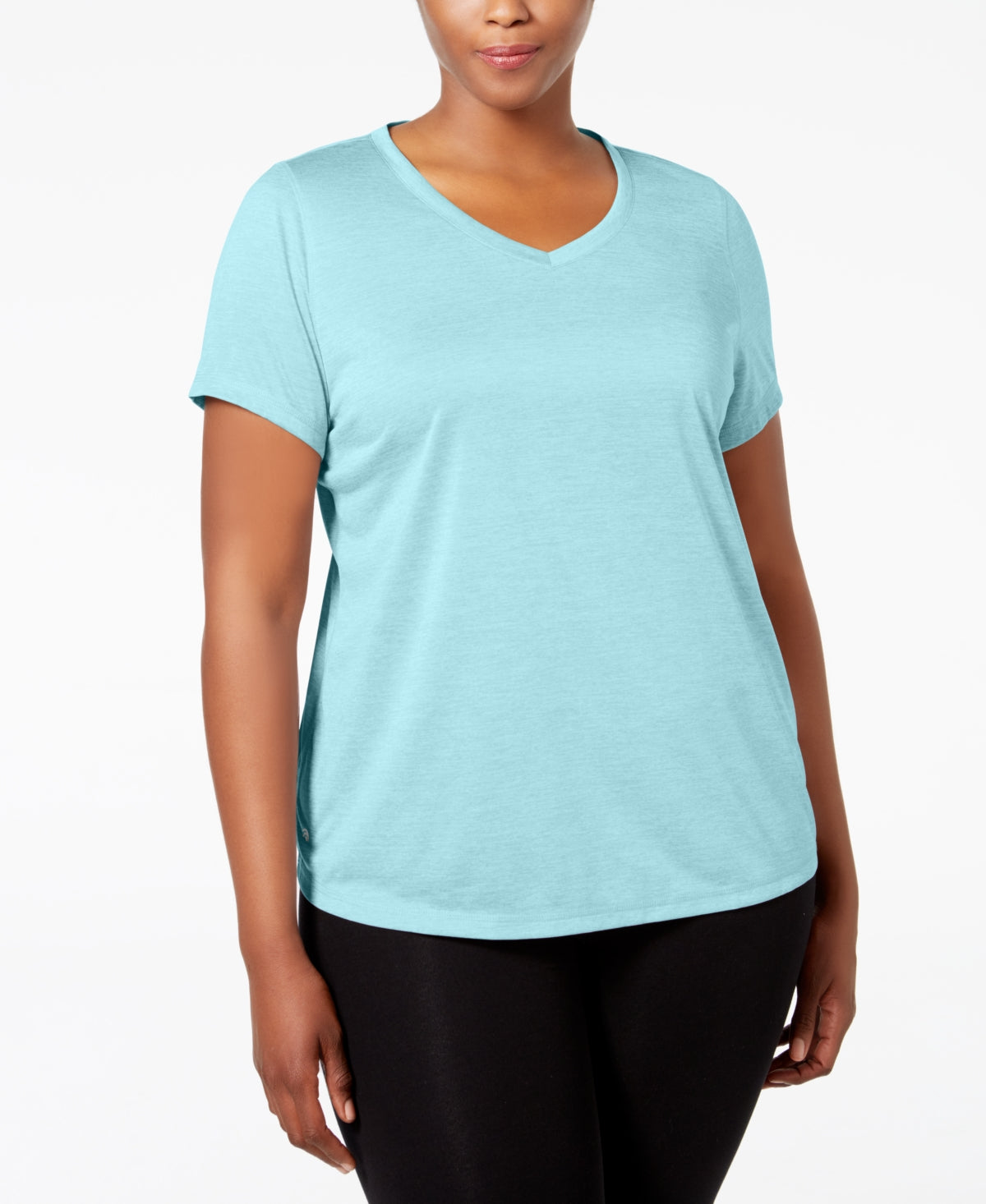 ID Ideology Women's Rapidry V Neck Performance T-Shirt Red Size 3X