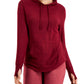 ID Ideology Women's Mushy Knit Hoodie Red Size Large