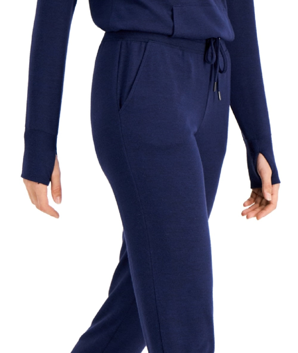 ID Ideology Women's Mushy Knit Joggers Blue Size Medium