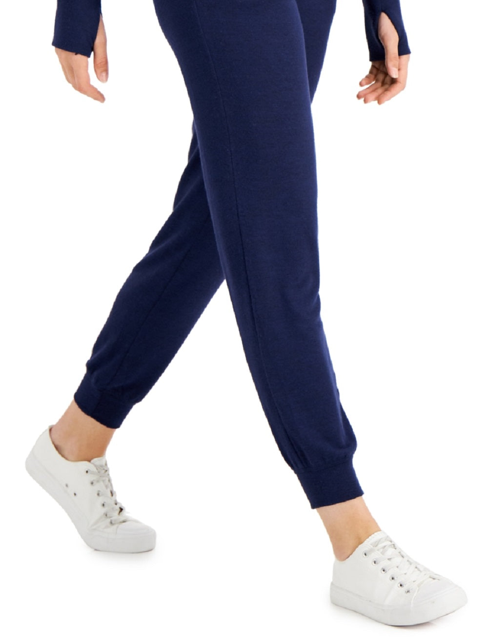 ID Ideology Women's Mushy Knit Joggers Blue Size Medium