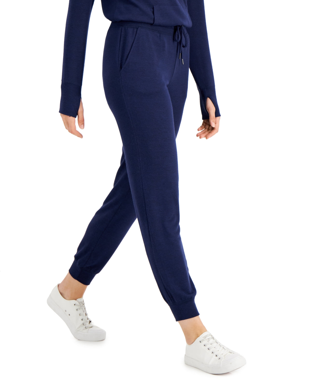 ID Ideology Women's Mushy Knit Joggers Blue Size XL