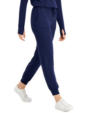 ID Ideology Women's Mushy Knit Joggers Blue Size XL