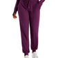 Id Ideology Women's Mushy Knit Joggers Purple Size XX-Large