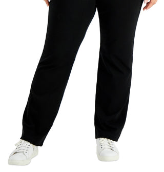 ID Ideology Women's Flex Stretch Active Yoga Pants Black Size 2X