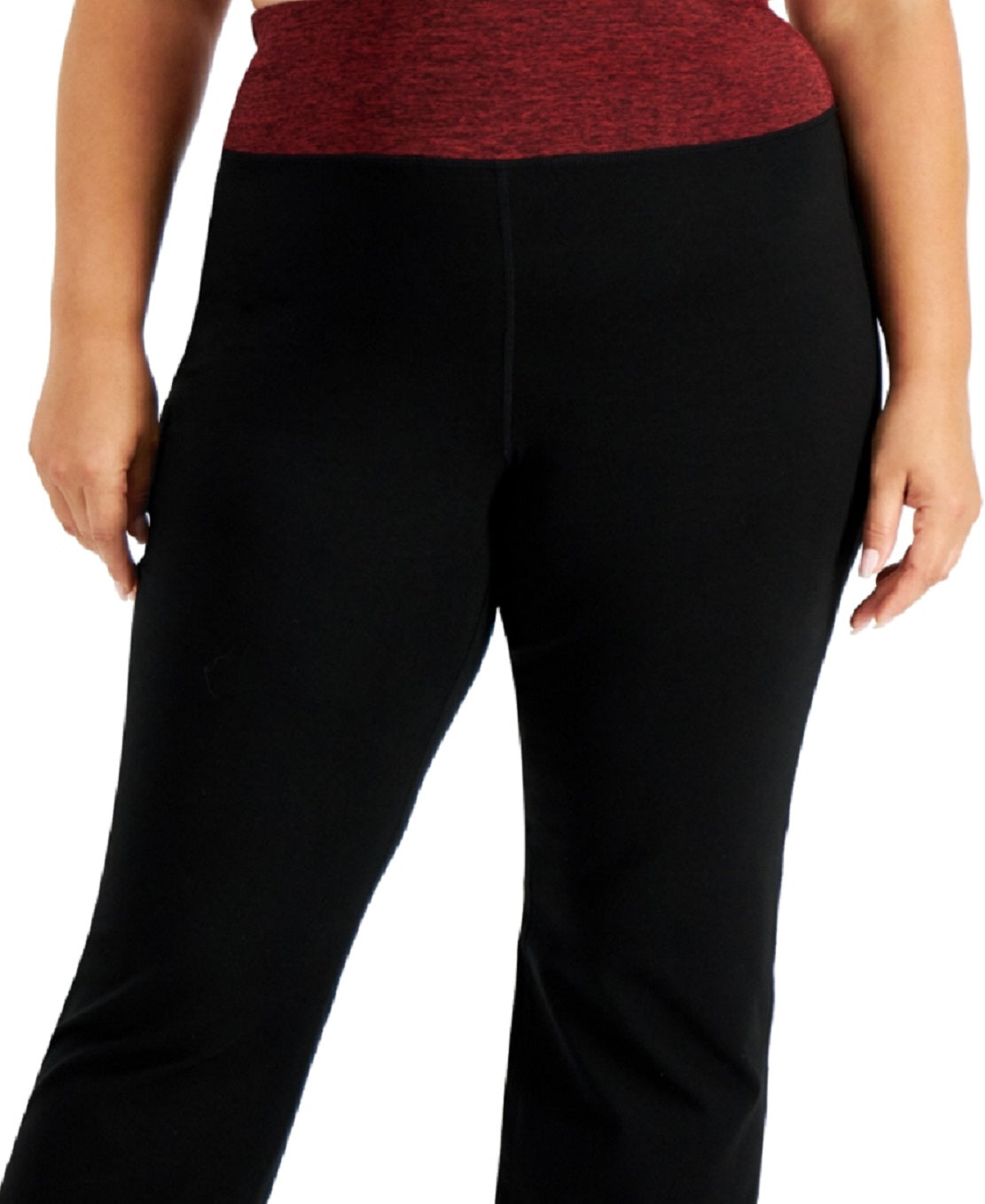 ID Ideology Women's Flex Stretch Active Yoga Pants Red Size 3X