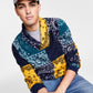 Sun + Stone Men's Adam Sweater Navy Size Medium