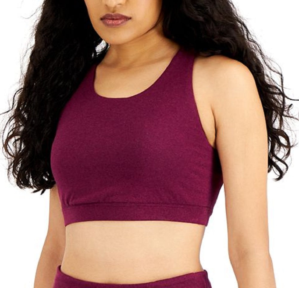 ID Ideology Women's Sweat Set Low Impact Sports Bra Purple Size X-Small