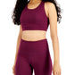 ID Ideology Women's Sweat Set Low Impact Sports Bra Purple Size Small
