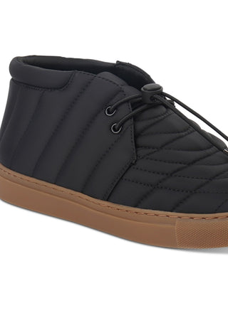 Alfani Men's Tucker Quilted Lace Up Chukka Boot Black Size 12 M