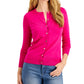 Charter Club Women's Button Cardigan Pink Size X-Large