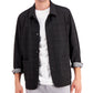 Alfani Men's Regular Fit Plaid Shirt Jacket Black Size Large
