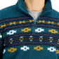 Sun + Stone Men's Bloom Sherpa Fleece Pullover Blue Size Medium