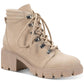 Sun + Stone Women's Ruthee Lug Sole Booties White Size 9 M