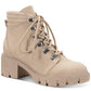 Sun + Stone Women's Ruthee Lug Sole Booties White Size 9 M