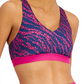 ID Ideology Women's Cheetah Print Strappy Medium Impact Sports Bra Purple Size XXL