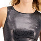 INC International Concepts Women's Faux Leather Snake Print Bodysuit Black Size X-Large