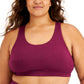 ID Ideology Women's Sweat Set Sports Bra Purple Size 1X