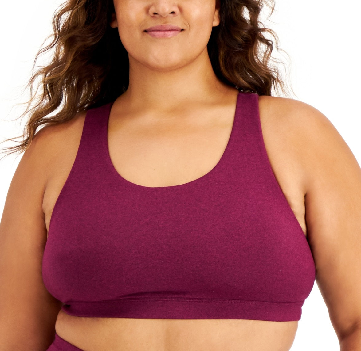 ID Ideology Women's Sweat Set Sports Bra Purple Size 1X