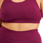 ID Ideology Women's Sweat Set Sports Bra Purple Size 1X