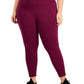 Id Ideology Women's Plus Sweat Set Leggings Purple Size 1X