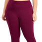 Id Ideology Women's Plus Sweat Set Leggings Purple Size 1X