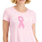 ID Ideology Women's Performance Plus Love Graphic Print T-Shirt Pink Size 1X