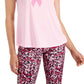 ID Ideology Women's Performance Plus Love Graphic Print T-Shirt Pink Size 1X