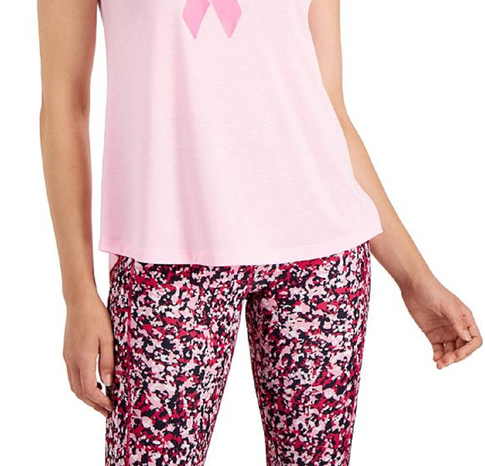 ID Ideology Women's Performance Plus Love Graphic Print T-Shirt Pink Size 1X