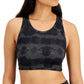 ID Ideology Women's Tie Dyed Reversible Sports Bra Black Size X-Large