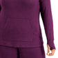 ID Ideology Women's Knit Hoodie Purple Size 4X
