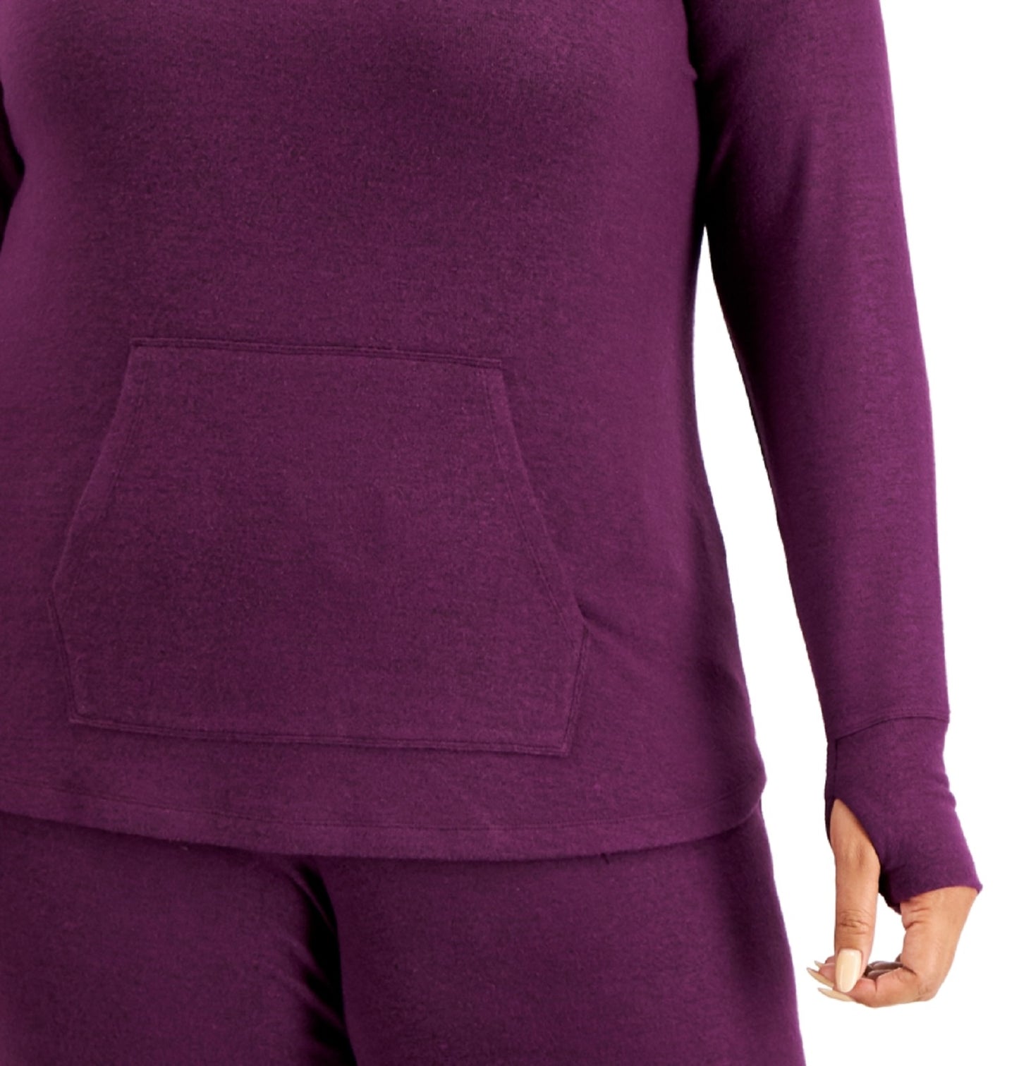 ID Ideology Women's Knit Hoodie Purple Size 4X