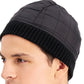Alfani Men's Quilted Puffer Beanie Black Size Regular