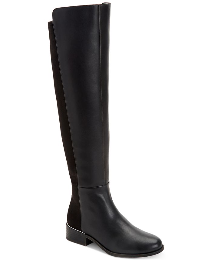 Alfani Women's Ludlowe Over The Knee Boots Shoes Black Size 8.5 M