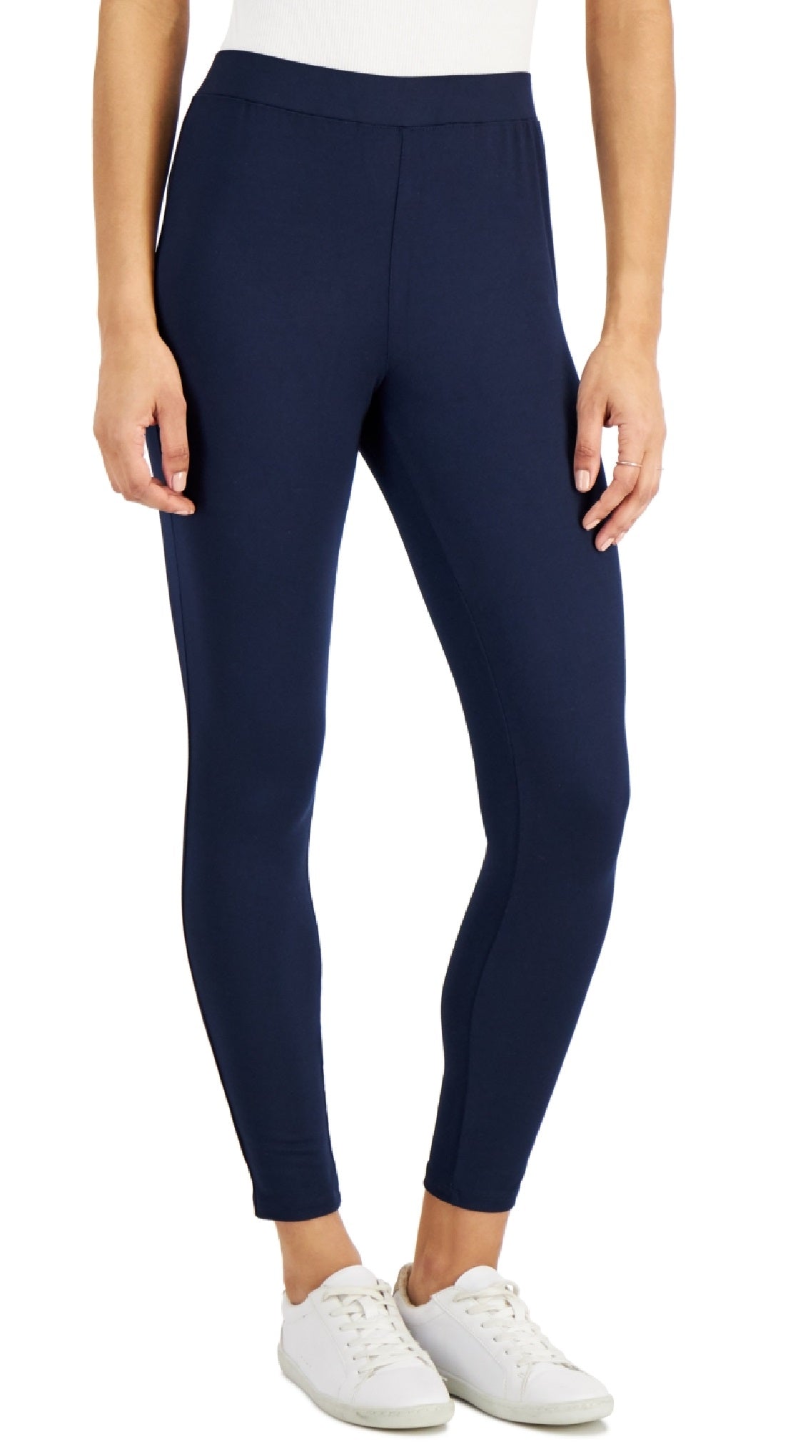 Style & Co Women's Fleece Leggings Blue Size Medium