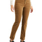 Charter Club Women's Lexington Tummy Control Corduroy Jeans Brown Size 18
