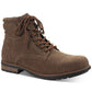 Sun + Stone Men's Baker Faux Leather Lace Up Boots Brown Size 11.5 M