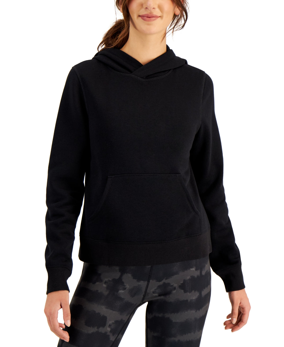 ID Ideology Women's Fleece Hoodie Black Size X-Large