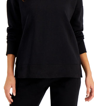 ID Ideology Women's Fleece Sweatshirt Black Size XX-Large