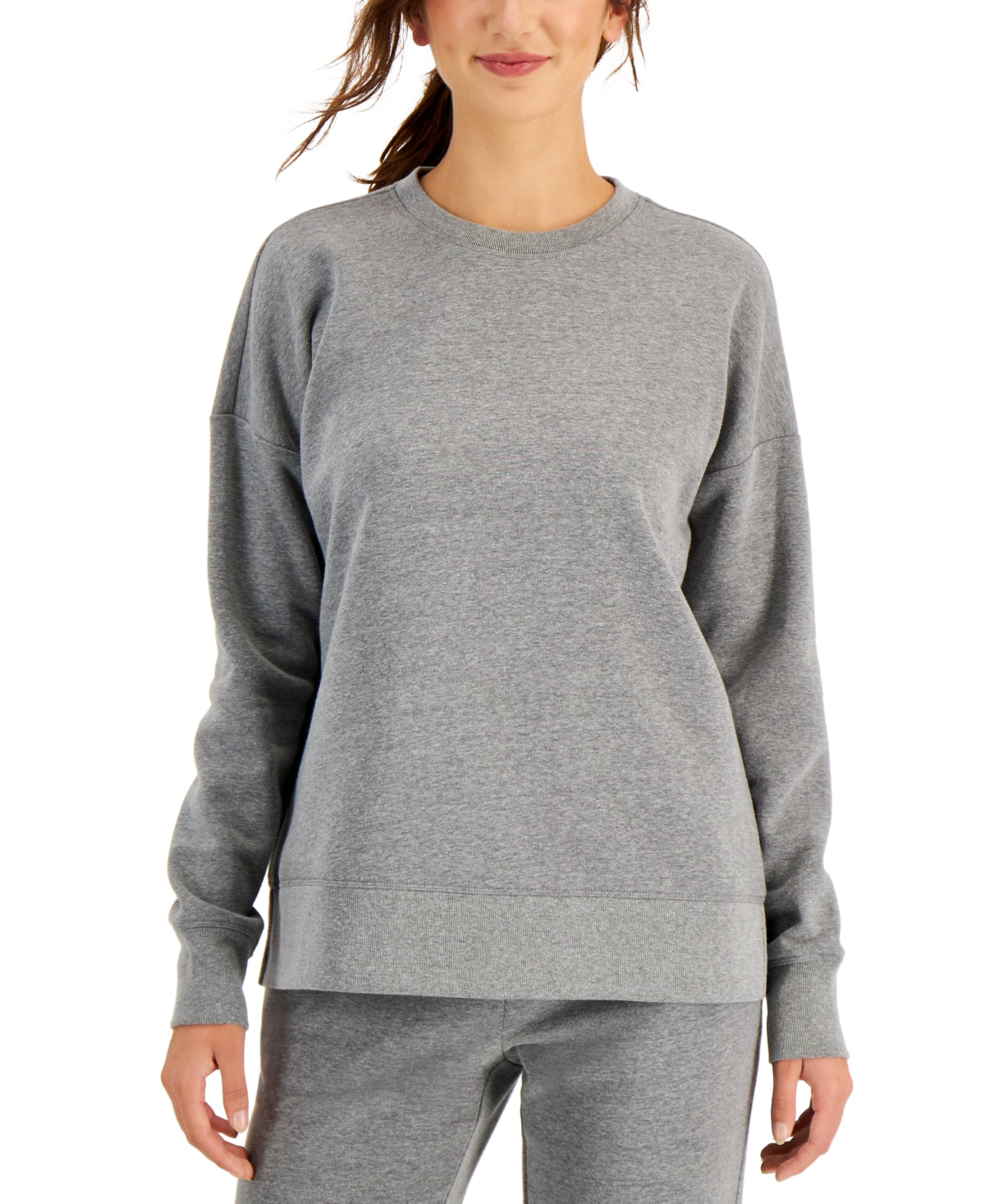 ID Ideology Women's Fleece Sweatshirt Gray Size X-Small