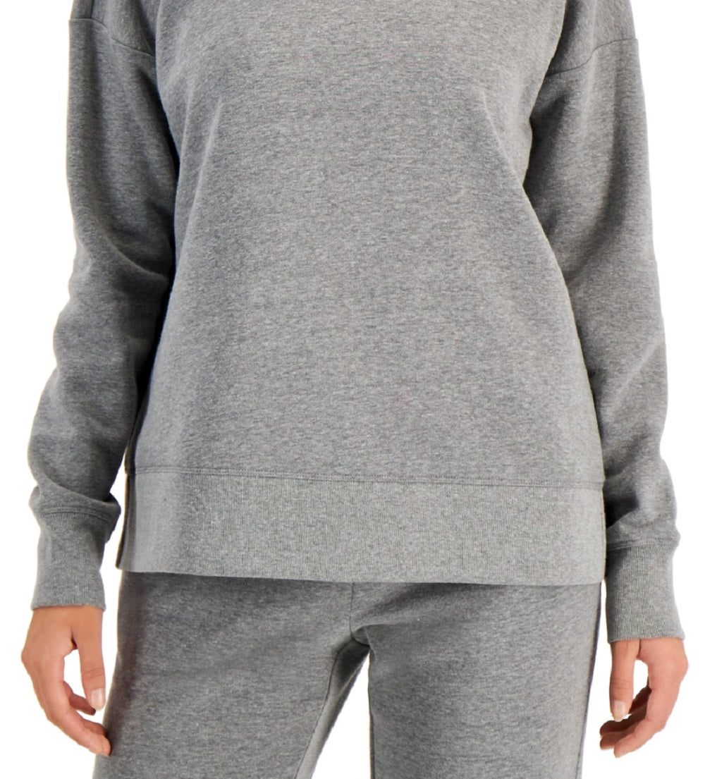 ID Ideology Women's Fleece Sweatshirt Gray Size Large