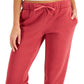 ID Ideology Women's Fleece Joggers Red Size Medium