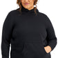 ID Ideology Women's Plus Pullover Hoodie Black Size 2X