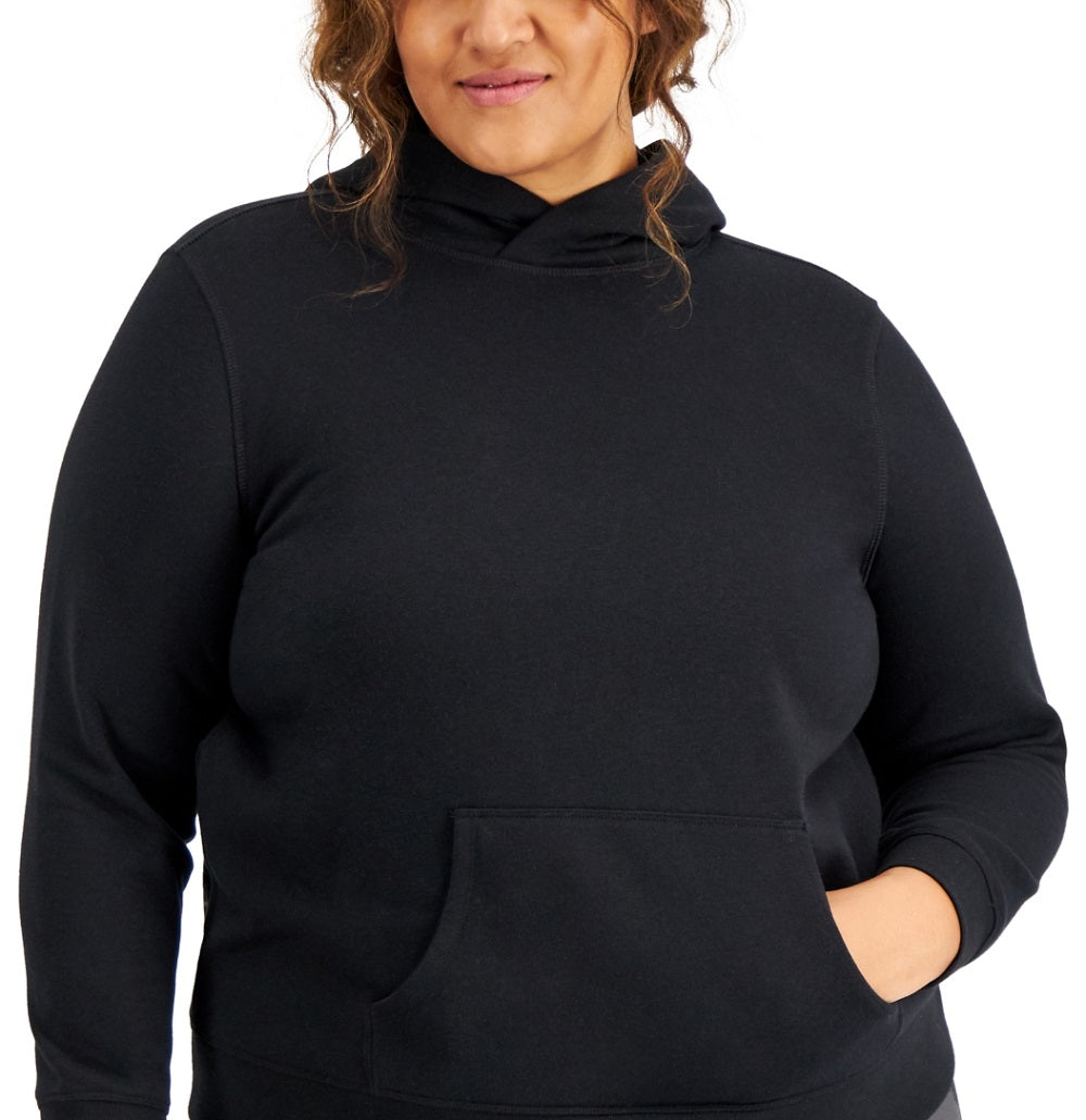 ID Ideology Women's Plus Pullover Hoodie Black Size 2X